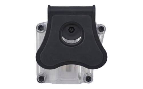 Bulldog Cases Max Multi-Fit Paddle Holster, Polymer, Clear, Fits Most Full Size Pistols, Right Hand MX-002