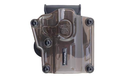 Bulldog Cases Max Multi-Fit Paddle Holster, Polymer, Smoke Brown, Fits Most Full Size Pistols, Right Hand MX-003