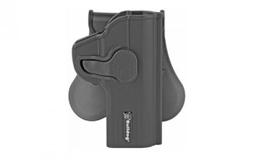 Bulldog Cases Rapid Release Polymer Holster, Fits Ruger SR9, Right Hand, Polymer, Black RR-SR9
