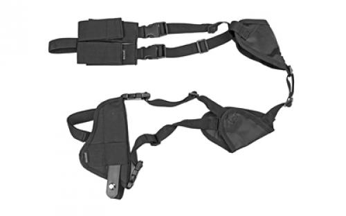 Bulldog Cases Deluxe Pro Shoulder Holster, Fits Large Auto Handgun, Ambidextrous, Black WSHD 8
