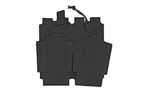 BLACKHAWK Foundation, Double AR-10 Magazine Pouch, Nylon, Black 37FS44BK