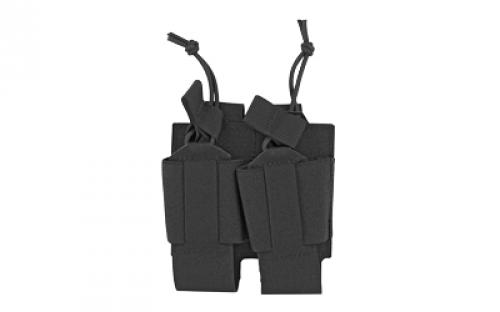 BLACKHAWK Foundation, Double Pistol Magazine Pouch, Nylon, Black 37FS48BK