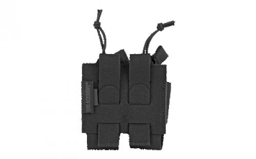 BLACKHAWK Foundation, Double Pistol Magazine Pouch, Nylon, Black 37FS48BK