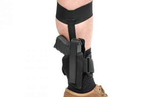 BLACKHAWK Ankle Holster, Size 10, Fits Small Autos (.22 - .25 Caliber) and Small Frame .32 and .380, Right Hand, Black 40AH10BK-R