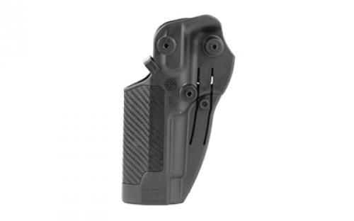 BLACKHAWK CQC SERPA Holster With Belt and Paddle Attachment, Fits Beretta 92/96 (not Elite/Brigadier), Right Hand, Carbon Fiber, Black 410004BK-R