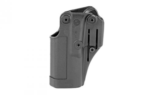 BLACKHAWK SERPA CQC Concealment Holster with Belt and Paddle Attachment, Fits Glock 17/22/31, Right Hand, Matte Black 410500BK-R