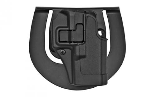 BLACKHAWK SERPA CQC Concealment Holster with Belt and Paddle Attachment, Fits Glock 19/23/32/36, Right Hand, Matte Black 410502BK-R