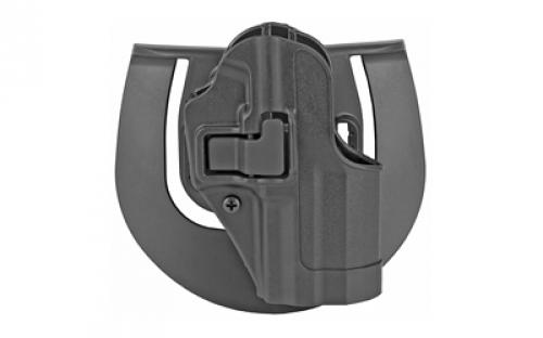 BLACKHAWK CQC SERPA Holster With Belt and Paddle Attachment, Fits HK USP Compact, Right Hand, Black 410509BK-R