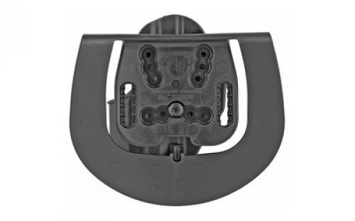 BLACKHAWK CQC SERPA Holster With Belt and Paddle Attachment, Fits HK USP Compact, Right Hand, Black 410509BK-R