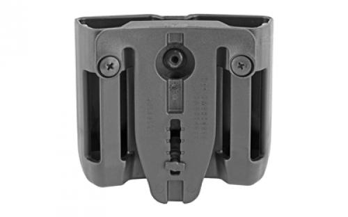 BLACKHAWK CQC Double Magazine Case, Single Row, Matte Black 410510PBK