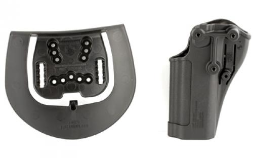 BLACKHAWK CQC SERPA Holster With Belt and Paddle Attachment, Fits CZ75/75B/75 Shadow SP01/85B, Right Hand, Black 410562BK-R