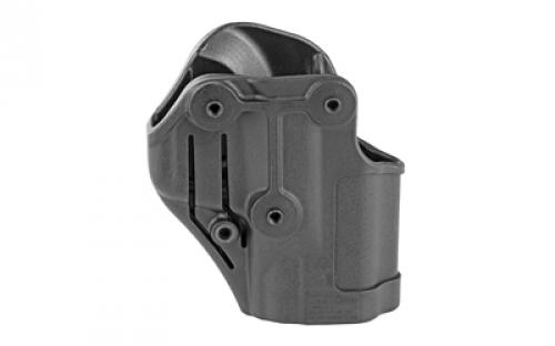 BLACKHAWK SERPA CQC Concealment Holster with Belt and Paddle Attachment, Fits S&W M&P Shield, Left Hand, Matte Black 410563BK-L