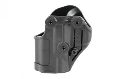 BLACKHAWK SERPA CQC Concealment Holster with Belt and Paddle Attachment, Fits S&W M&P Shield, Right Hand, Matte Black 410563BK-R
