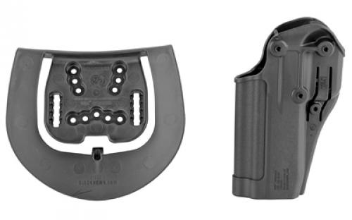 BLACKHAWK CQC SERPA Holster With Belt and Paddle Attachment, Fits, FNH FNS 9/40 Full Size and Compact, Right Hand, Black 410564BK-R