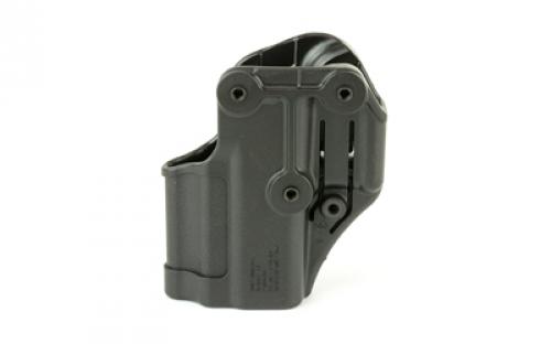 BLACKHAWK SERPA CQC Concealment Holster with Belt and Paddle Attachment, Fits Glock 43, Right Hand, Matte Black 410568BK-R