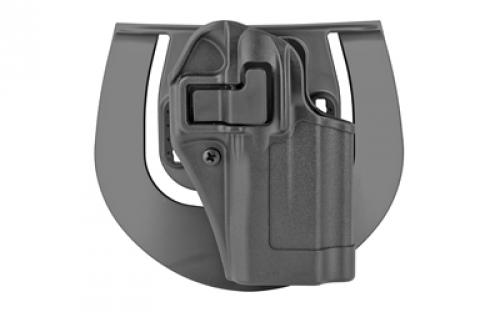 BLACKHAWK SERPA CQC Concealment Holster, Fits Glock 48 and S&W M&P380/9 Shield EZ, Right Hand, Black 410576BK-R