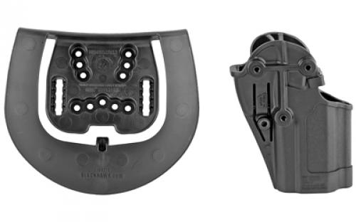 BLACKHAWK SERPA CQC Concealment Holster with Belt and Paddle Attachment, Fits HK VP9/40, Left Hand, Matte Black 410579BK-L