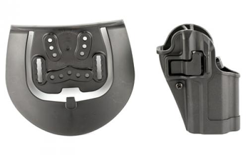 BLACKHAWK SERPA CQC Concealment Holster with Belt and Paddle Attachment, Fits HK VP9/40, Right Hand, Matte Black 410579BK-R