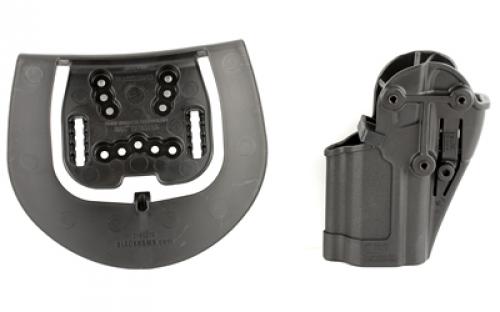 BLACKHAWK SERPA CQC Concealment Holster with Belt and Paddle Attachment, Fits HK VP9/40, Right Hand, Matte Black 410579BK-R