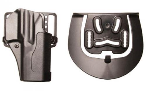 BLACKHAWK Sportster Belt Holster With Belt Loop and Paddle Attachment, Fits Beretta 92/96, Right Hand, Carbon Fiber Finish, Black 415604BK-R