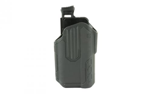 BLACKHAWK Omnivore L2 Multi-Fit Holster, Fits More Than 150 Styles of Semi-Automatic Handguns with Surefire X300, Thumb Activated Active Retention Mechanism, Level 2 Retention, Left Hand, Black 419001BBL