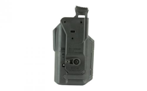 BLACKHAWK Omnivore L2 Multi-Fit Holster, Fits More Than 150 Styles of Semi-Automatic Handguns with Surefire X300, Thumb Activated Active Retention Mechanism, Level 2 Retention, Left Hand, Black 419001BBL
