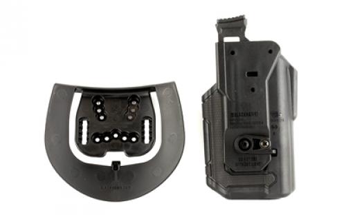 BLACKHAWK Omnivore L2 Multi-Fit Holster, Fits More Than 150 Styles of Semi-Automatic Handguns with Surefire X300A/X300, Thumb Activated Active Retention Mechanism, Level 2 Retention, Right Hand, Black 419001BBR