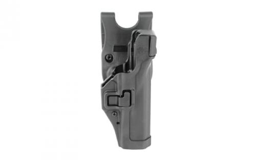 BLACKHAWK Level 3 Duty SERPA Belt Holster, Fits Glock 17/19/22/23/31/32, Right Hand, Matte Finish, Black 44H100BK-R