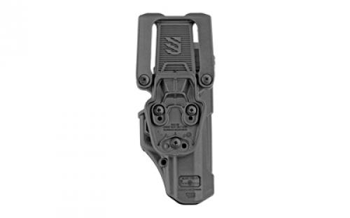 BLACKHAWK T-Series, L2D, Duty Holster, Left Hand, Black, Fits Glock 17/19/22/23/31/32/45/47, Includes Jacket Slot Belt Loop, Polymer 44N100BKL