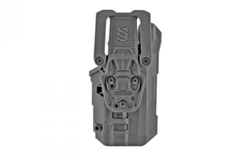 BLACKHAWK T-Series, L2D, Duty Holster, Left Hand, Black, Sig P320/P250/M17/M18, Includes Jacket Slot Belt Loop, Polymer 44N261BKL