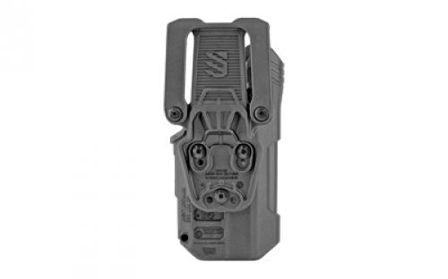BLACKHAWK T-Series L2D, Duty Holster, Left Hand, Black Finish, Fits Glock 17/22/31 With TLR7, Includes Jacket Slot Belt Loop 44N300BKL