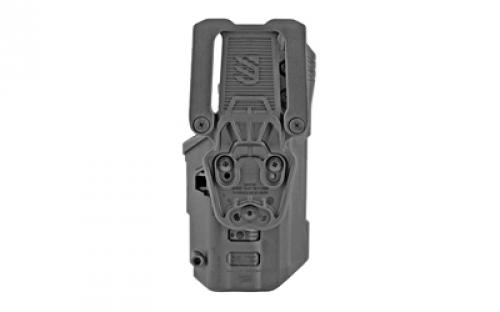 BLACKHAWK T-Series L3D, Duty Holster, Left Hand, Fits Glock 17/19/22/31 With TLR1/TLR2, Includes Jacket Slot Belt Loop, Black Basketweave Finish 44N600BWL