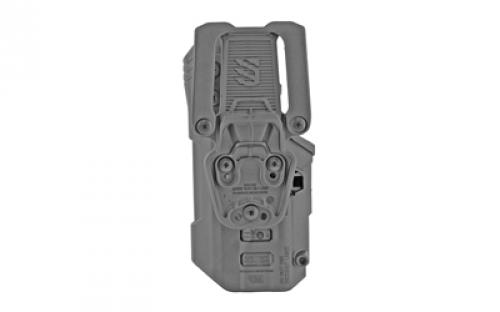 BLACKHAWK T-Series L3D, Duty Holster, Right Hand, Fits Glock 17/22/31 With TLR1/TLR2, Includes Jacket Slot Belt Loop, Black Basketweave Finish 44N600BWR