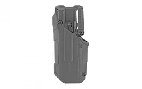 BLACKHAWK T-Series L3D, Duty Holster, Left Hand, Black Finish, Fits Glock 21 With TLR1/TLR2, Includes Jacket Slot Belt Loop 44N613BKL
