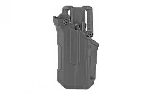 BLACKHAWK T-Series L3D, Duty Holster, Left Hand, Black Finish, Fits Sig P320/P250 With TLR1/TLR2, Includes Jacket Slot Belt Loop 44N661BKL