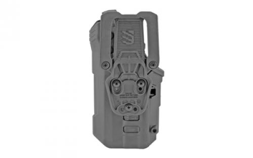BLACKHAWK T-Series L3D, Duty Holster, Right Hand, Fits Sig P320/P250 With TLR1/TLR2, Includes Jacket Slot Belt Loop, Black Basketweave Finish 44N661BWR