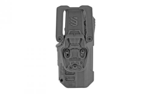 BLACKHAWK T-Series L3D, Duty Holster, Left Hand, Black Finish, Fits Glock 17/22/31 With TLR7, Includes Jacket Slot Belt Loop 44N700BKL