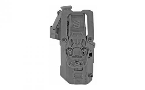 BLACKHAWK T-Series L3D RDS, Duty Holster, Right Hand, Black Finish, Fits Glock 17/19/22/31 with TLR1/TLR2, Includes Jacket Slot Belt Loop 44ND00BKR