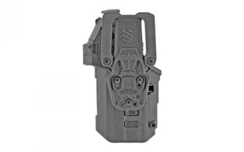 BLACKHAWK T-Series L3D RDS, Duty Holster, Right Hand, Black, Fits Sig P320/P250 With TLR1/TLR2, Includes Jacket Slot Belt Loop 44ND61BKR