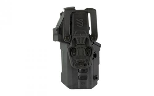BLACKHAWK T-Series, Duty Holster, Right Hand, Black, Sig P320 TLR 1/2, Includes Jacket Slot Belt Loop, Basketweave 44ND61BWR
