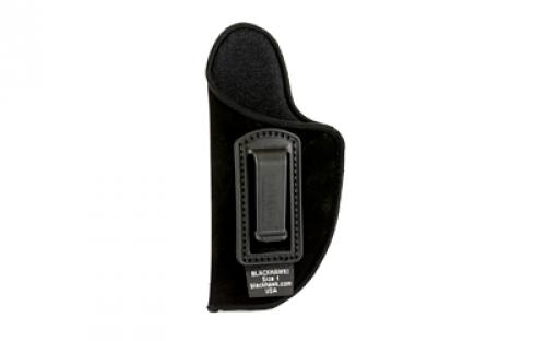 BLACKHAWK Inside the Pant Holster, Size 1, Fits Medium Automatic Pistol With 3-4" Barrel, Left Hand, Black 73IP01BK-L