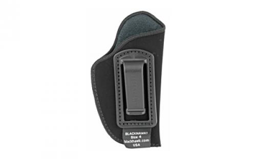 BLACKHAWK Inside-the-Pants Holster, Size 4, Fits Small Automatic Pistol, Right Hand, Black 73IP04BK