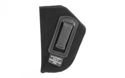 BLACKHAWK Inside the Pant Holster, Size 8, Fits Small Revolver With 2" Barrel, Left Hand, Black 73IP08BK-L