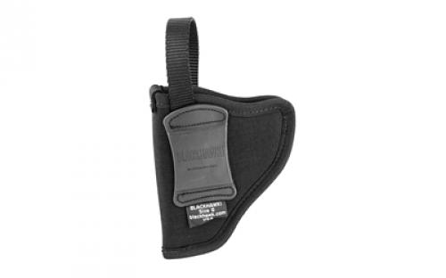 BLACKHAWK Nylon Hip Holster, Size 0, Fits Small/Medium Revolver with 2-3" Barrel, Right Hand, Black 73NH00BK-R