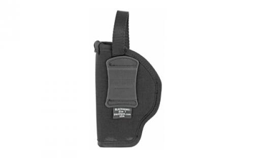 BLACKHAWK Nylon Hip Holster, Size 7, Fits Large Automatic Pistol with 3.5-4.5" Barrel, Right Hand, Black 73NH07BK-R