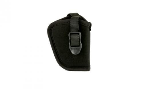 BLACKHAWK Nylon Hip Holster, Size 9, Fits Small Revolver with 2 Barrel, Right Hand, Black 73NH09BK-R