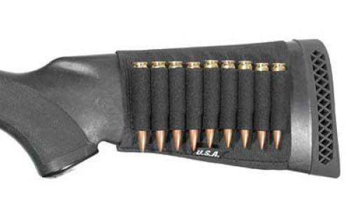 BLACKHAWK BLACKHAWK!, BlackHawk, Buttstock Shell Holder - Open Style, Rifle, Black 74SH00BK