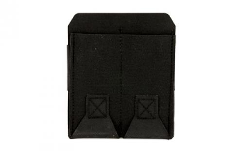 Blue Force Gear 10 Speed, Double Magazine Pouch, Helium Whisper Attachment, Fits (2) Double Stack Pistol Magazines, Elastic Construction, Black BT-TSP-PISTOL-2-BK