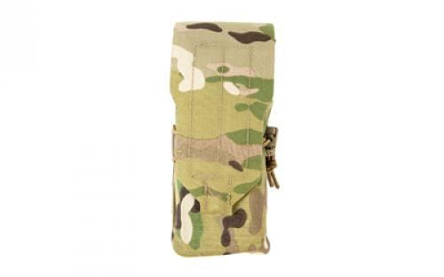 Blue Force Gear Double Magazine Flap Pouch, Helium Whisper Attachment, Fits (2) AR-15  Magazines, Elastic Construction, Multicam HW-M-2M4-1-MC