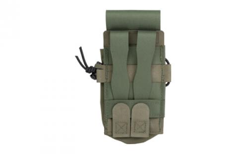 Blue Force Gear Double Magazine Flap Pouch, Helium Whisper Attachment, Fits (2) AR-15  Magazines, Elastic Construction, Ranger Green HW-M-2M4-1-RG